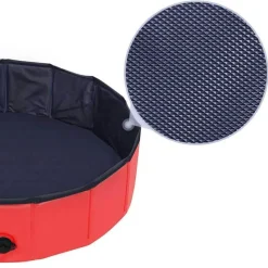 Decor Haustierzubehör-Faltbarer Haustier-Badepool - Tragbarer Hunde- und Katzenpool