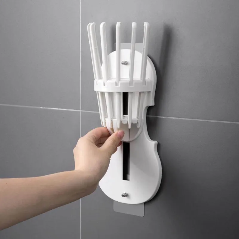 Space Savvy Küche & Esszimmer-Faltbarer Küchen-Organizer zur Wandmontage – Aufbewahrungsregal ohne Bohren