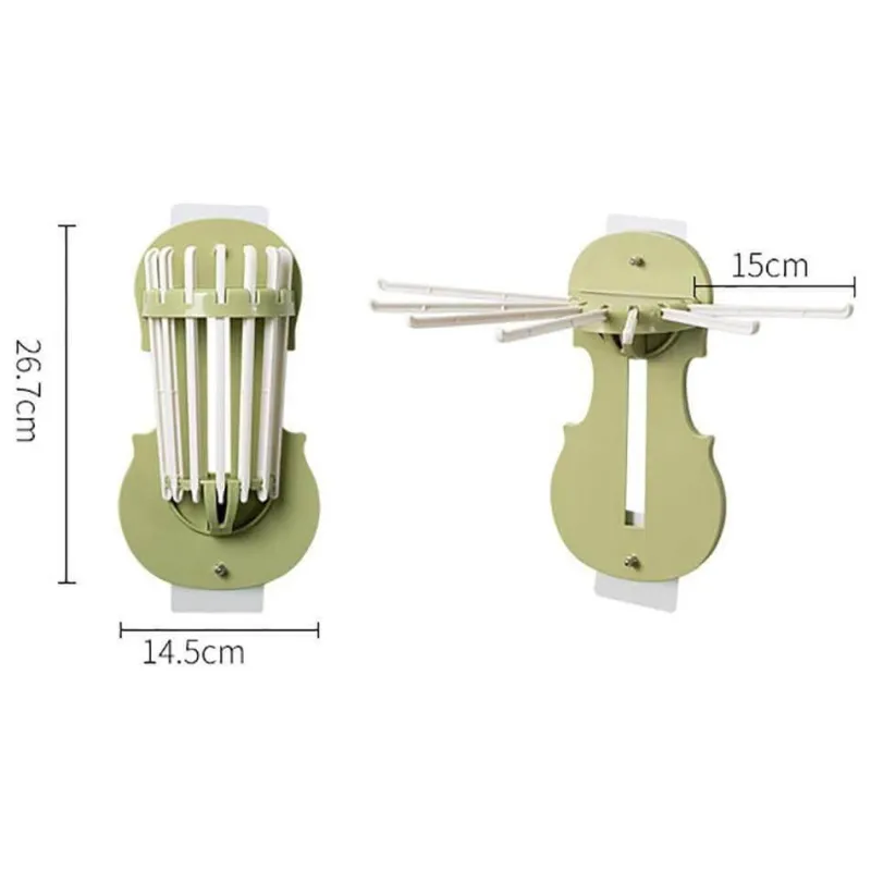 Space Savvy Küche & Esszimmer-Faltbarer Küchen-Organizer zur Wandmontage – Aufbewahrungsregal ohne Bohren