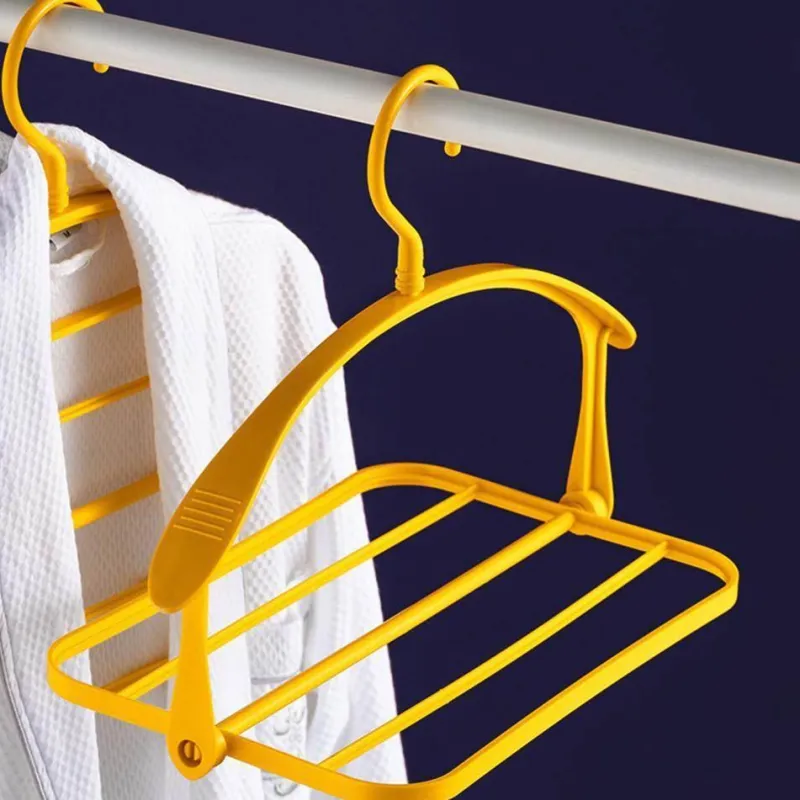 Comfort u0026 Style Gadgets Für Zuhause-Faltbarer 4-lagiger Kleiderbügel – platzsparender Kleider-Organizer