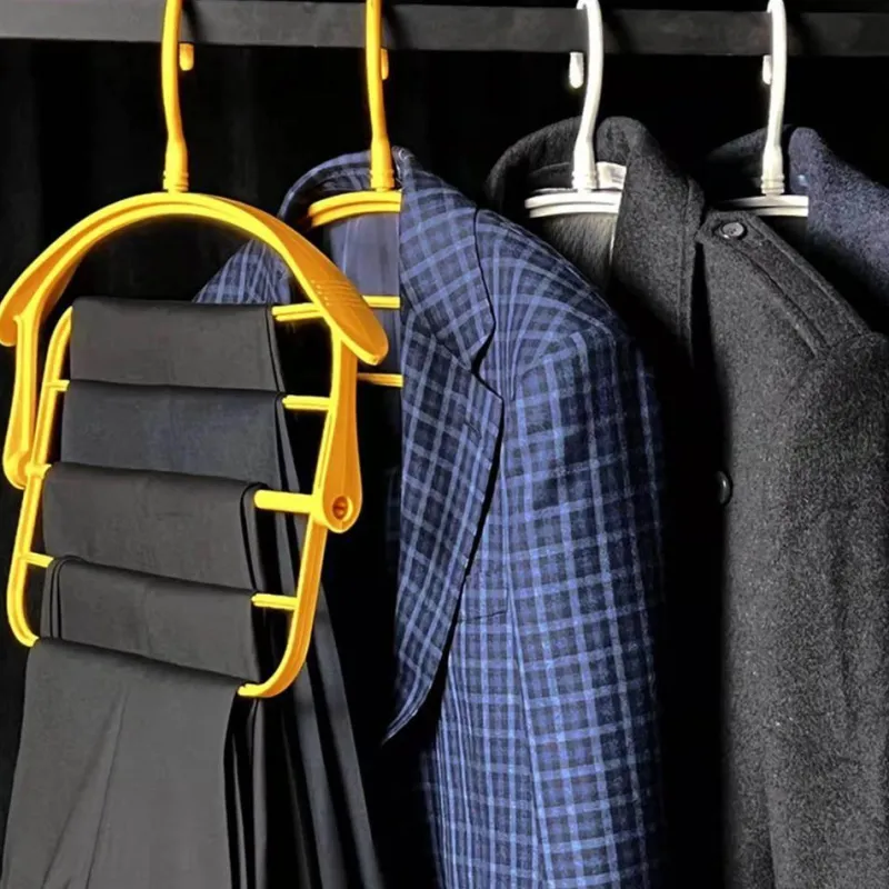 Comfort u0026 Style Gadgets Für Zuhause-Faltbarer 4-lagiger Kleiderbügel – platzsparender Kleider-Organizer