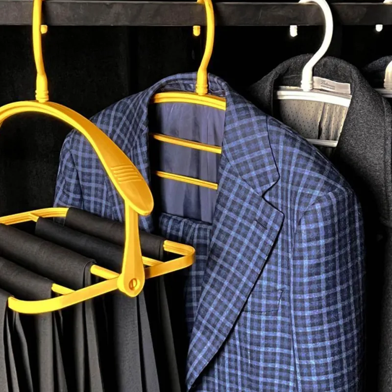 Comfort u0026 Style Gadgets Für Zuhause-Faltbarer 4-lagiger Kleiderbügel – platzsparender Kleider-Organizer