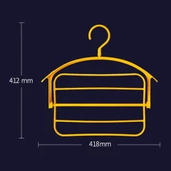 Comfort u0026 Style Gadgets Für Zuhause-Faltbarer 4-lagiger Kleiderbügel – platzsparender Kleider-Organizer