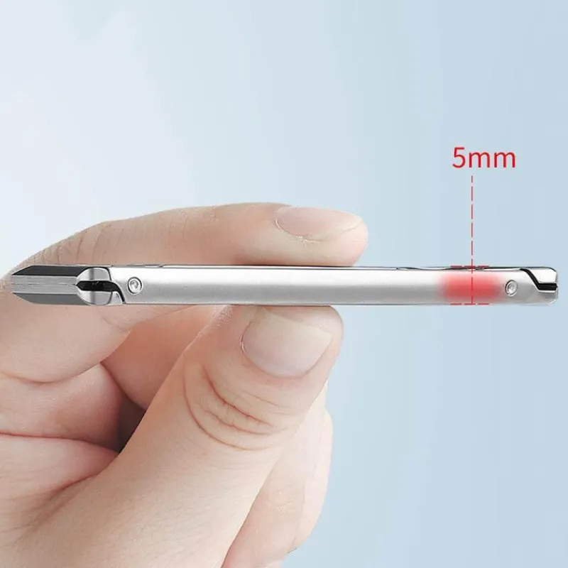 PureGlow Männerpflege|Frauenpflege-Faltbarer Nagelknipser aus Edelstahl – 3-in-1-Pflegewerkzeug