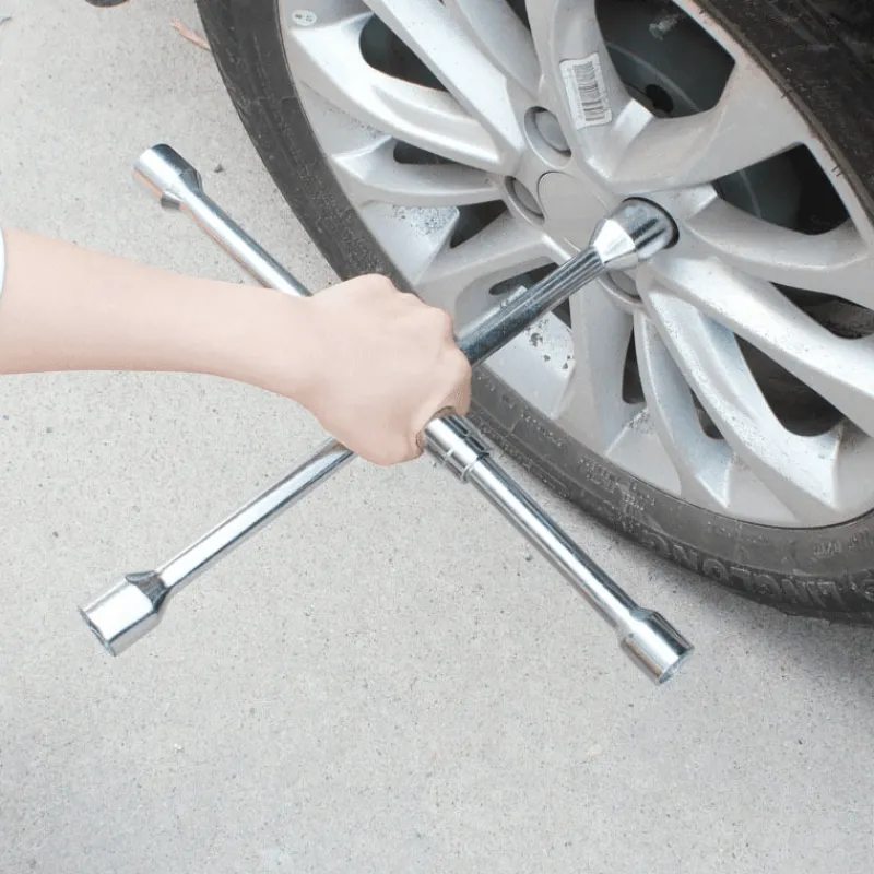 Cozy Living Autozubehör|Automobilindustrie-Faltbarer Radmutternschlüssel – Tragbares Werkzeug zum Reifenwechseln