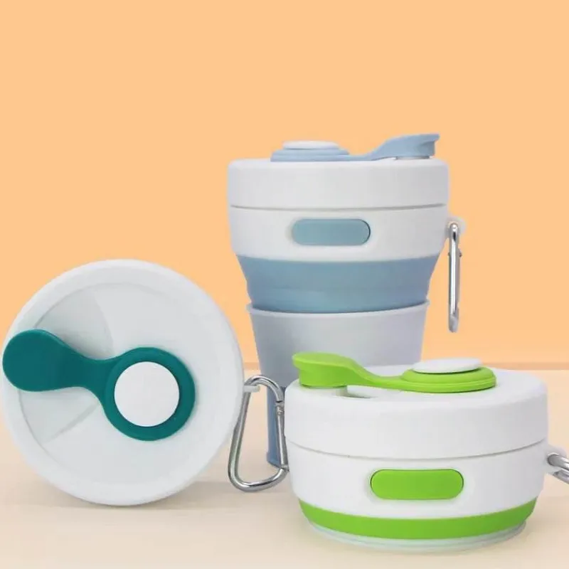 Trail Tech Camping-Werkzeuge|Outdoor-Artikel-Faltbarer Reisebecher – Umweltfreundliches, wiederverwendbares Trinkgeschirr für unterwegs