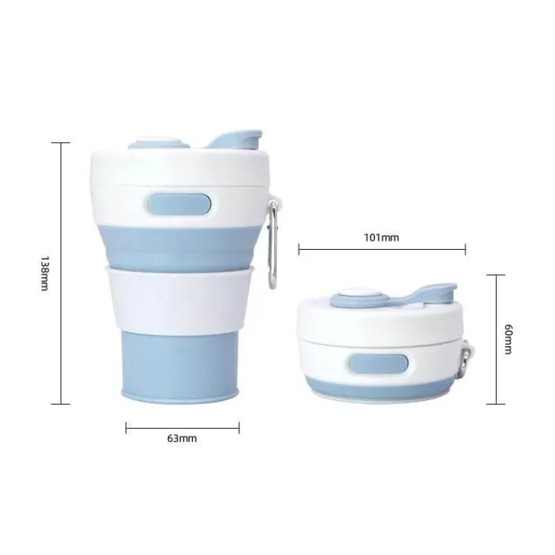 Trail Tech Camping-Werkzeuge|Outdoor-Artikel-Faltbarer Reisebecher – Umweltfreundliches, wiederverwendbares Trinkgeschirr für unterwegs