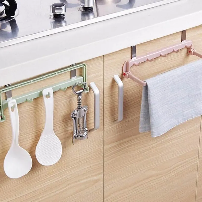 Tranquil Waters Badezimmer|Küche & Esszimmer-Faltbarer Schrank-Organizer-Aufhänger – platzsparende Aufbewahrungslösung