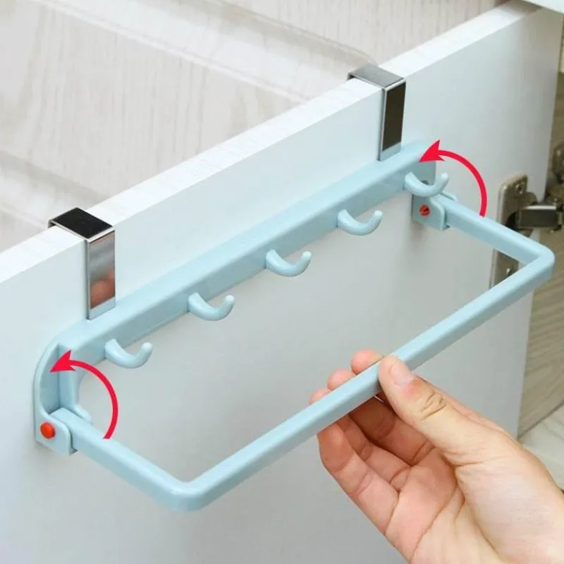 Tranquil Waters Badezimmer|Küche & Esszimmer-Faltbarer Schrank-Organizer-Aufhänger – platzsparende Aufbewahrungslösung