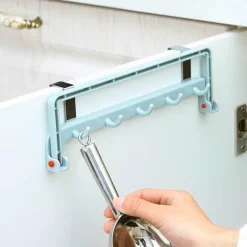 Tranquil Waters Badezimmer|Küche & Esszimmer-Faltbarer Schrank-Organizer-Aufhänger – platzsparende Aufbewahrungslösung