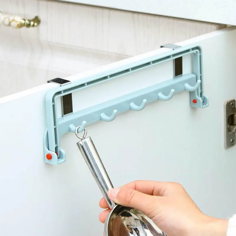 Tranquil Waters Badezimmer|Küche & Esszimmer-Faltbarer Schrank-Organizer-Aufhänger – platzsparende Aufbewahrungslösung