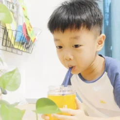 Little Nest Küche & Esszimmer-Faltbarer Silikon-Strohhalm – wiederverwendbarer, umweltfreundlicher Trinkhalm