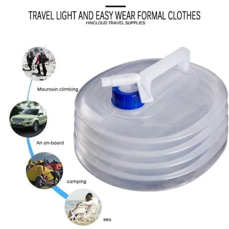Gear Up u0026 Go Camping-Werkzeuge|Outdoor-Gadgets-Faltbarer Wasserbehälter - Tragbarer Vorratstank für den Außenbereich