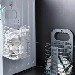 The Blissful Bath Badezimmer|Möbel-Faltbarer Wäschekorb – Tragbarer Wäschekorb