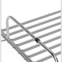 Tranquil Waters Gadgets Für Zuhause|Badezimmer-Faltbarer Wäscheständer aus Edelstahl – Platzsparender Balkon-Kleiderbügel