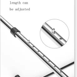 Tranquil Waters Gadgets Für Zuhause|Badezimmer-Faltbarer Wäscheständer aus Edelstahl – Platzsparender Balkon-Kleiderbügel