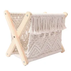 Cozy Living Wohndeko|Möbel-Faltbarer Zeitschriftenhalter aus Baumwolle – Aufbewahrungsbox für das Homeoffice