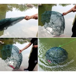 Gear Up u0026 Go Outdoor-Gadgets|Outdoor-Artikel-Faltbares automatisches Fischernetz - Easy Catch Angelausrüstung