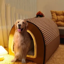 Decor Haustierzubehör|Haustierbetten-Faltbares großes Haustierhaus – gemütlicher Unterschlupf für Katzen und Hunde