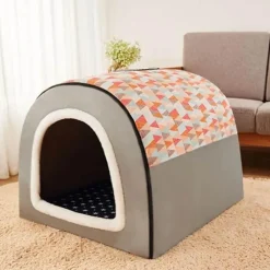 Decor Haustierzubehör|Haustierbetten-Faltbares großes Haustierhaus – gemütlicher Unterschlupf für Katzen und Hunde