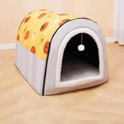 Decor Haustierzubehör|Haustierbetten-Faltbares großes Haustierhaus – gemütlicher Unterschlupf für Katzen und Hunde