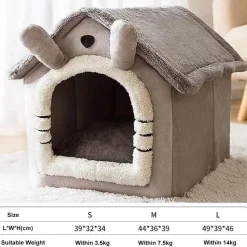 Decor Haustierzubehör|Haustierbetten-Faltbares Haustierhaus – Tragbarer Unterschlupf für Katzen und Hunde