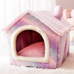 Decor Haustierzubehör|Haustierbetten-Faltbares Haustierhaus – Tragbarer Unterschlupf für Katzen und Hunde