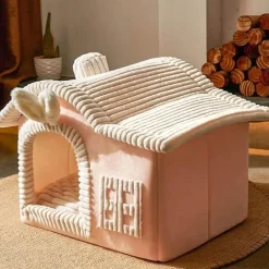 Decor Haustierzubehör|Haustierbetten-Faltbares Haustierhaus – Tragbarer Unterschlupf für Katzen und Hunde