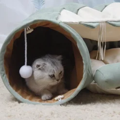 Decor Haustierzubehör|Haustierbetten-Faltbares Haustier-Tunnelbett - Katzen-Hunde-Spielhaus