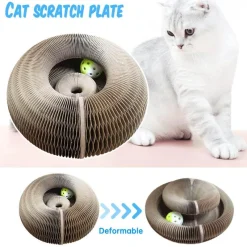 TailTrend Haustierzubehör|Haustierspielzeug-Faltbares Katzenkratzbrett – Magisches Haustier-Spielzubehör