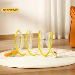 TailTrend Haustierspielzeug-Faltbares Katzentunnelspielzeug – Interaktiver Spielkanal für spannenden Katzenspaß