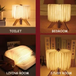 Willow u0026 Whim Beleuchtung-Faltbares LED-Buchlicht – kompakte dekorative Leselampe