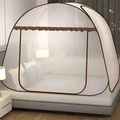 The Decor Haven Gadgets Für Zuhause-Faltbares Moskitonetz – atmungsaktives Einzeltür-Design