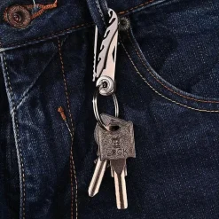 Roam Ready Heimwerkzeuge|Outdoor & Garten-Faltbares Schlüsselanhänger-Werkzeug aus Titan – Tragbares Taschen-Multitool