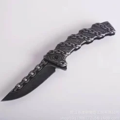 The Outdoor Vault Camping-Werkzeuge|Camping Im Freien-Faltbares taktisches Totenkopfmesser – Kompaktes EDC-Werkzeug