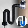 Tranquil Waters Badezimmer|Küche & Esszimmer-Faltbares Universal-Abflussrohr – einfach zu installierendes Sanitärzubehör