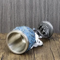 Feast u0026 Flair Küche & Esszimmer-Fantasy Kelch - Weinglas mit Einhorn, Drache, Wolf, Katze und Totenkopf