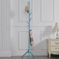 Cozy Living Gadgets Für Zuhause|Möbel-Farbenfrohe Garderobe mit 8 Haken – Moderner Organizer für Zuhause