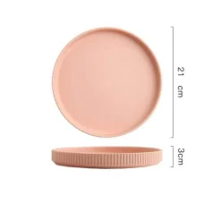 The Culinary Kit Küche & Esszimmer-Farbenfroher Essteller aus Keramik – Stilvolles Geschirr für alle Gelegenheiten