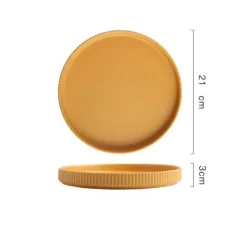 The Culinary Kit Küche & Esszimmer-Farbenfroher Essteller aus Keramik – Stilvolles Geschirr für alle Gelegenheiten