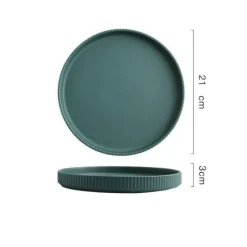 The Culinary Kit Küche & Esszimmer-Farbenfroher Essteller aus Keramik – Stilvolles Geschirr für alle Gelegenheiten