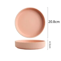 The Culinary Kit Küche & Esszimmer-Farbenfroher Essteller aus Keramik – Stilvolles Geschirr für alle Gelegenheiten