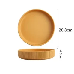 The Culinary Kit Küche & Esszimmer-Farbenfroher Essteller aus Keramik – Stilvolles Geschirr für alle Gelegenheiten