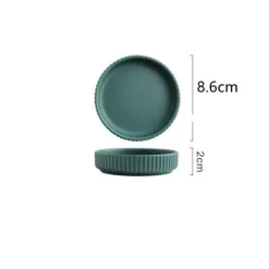 The Culinary Kit Küche & Esszimmer-Farbenfroher Essteller aus Keramik – Stilvolles Geschirr für alle Gelegenheiten