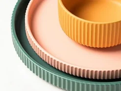 The Culinary Kit Küche & Esszimmer-Farbenfroher Essteller aus Keramik – Stilvolles Geschirr für alle Gelegenheiten