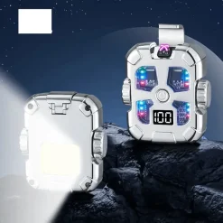 Cozy Living Camping Im Freien|Outdoor & Garten-Farbenfrohes, wiederaufladbares, flammenloses Feuerzeug – Pulslichtbogen-Design