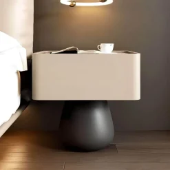 The Lounge Loft Möbel-Faustine Nachttisch - Moderner Nachttisch aus Holz