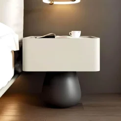 The Lounge Loft Möbel-Faustine Nachttisch - Moderner Nachttisch aus Holz