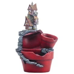 Comfort u0026 Style Wohndeko-Feengartenhaus – Kreativer Blumentopf aus Kunstharz