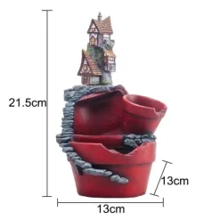 Comfort u0026 Style Wohndeko-Feengartenhaus – Kreativer Blumentopf aus Kunstharz